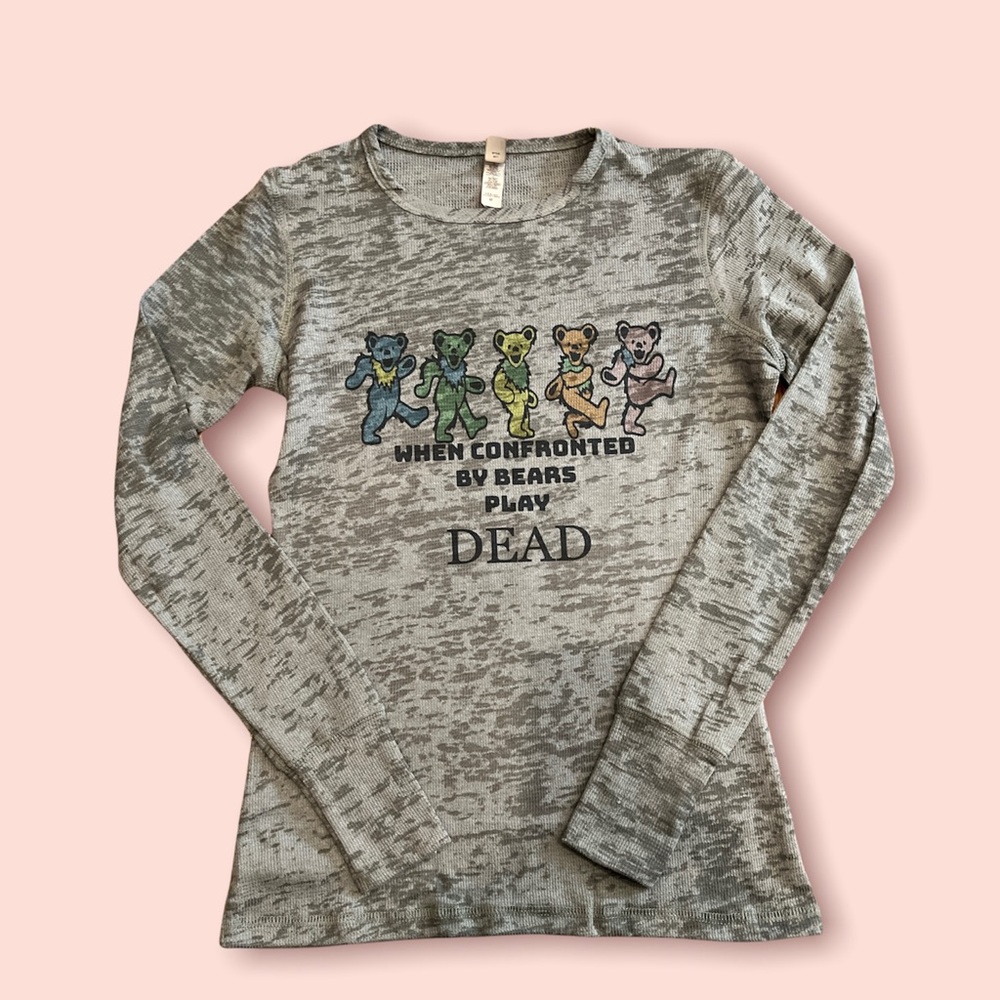 Women's Burnout Thermal Junior Long Sleeve T-Shirt
